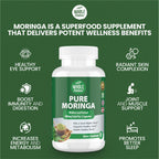 Whole Nature Moringa Capsules 800mg Organic Energy - 60 Capsules - image 4
