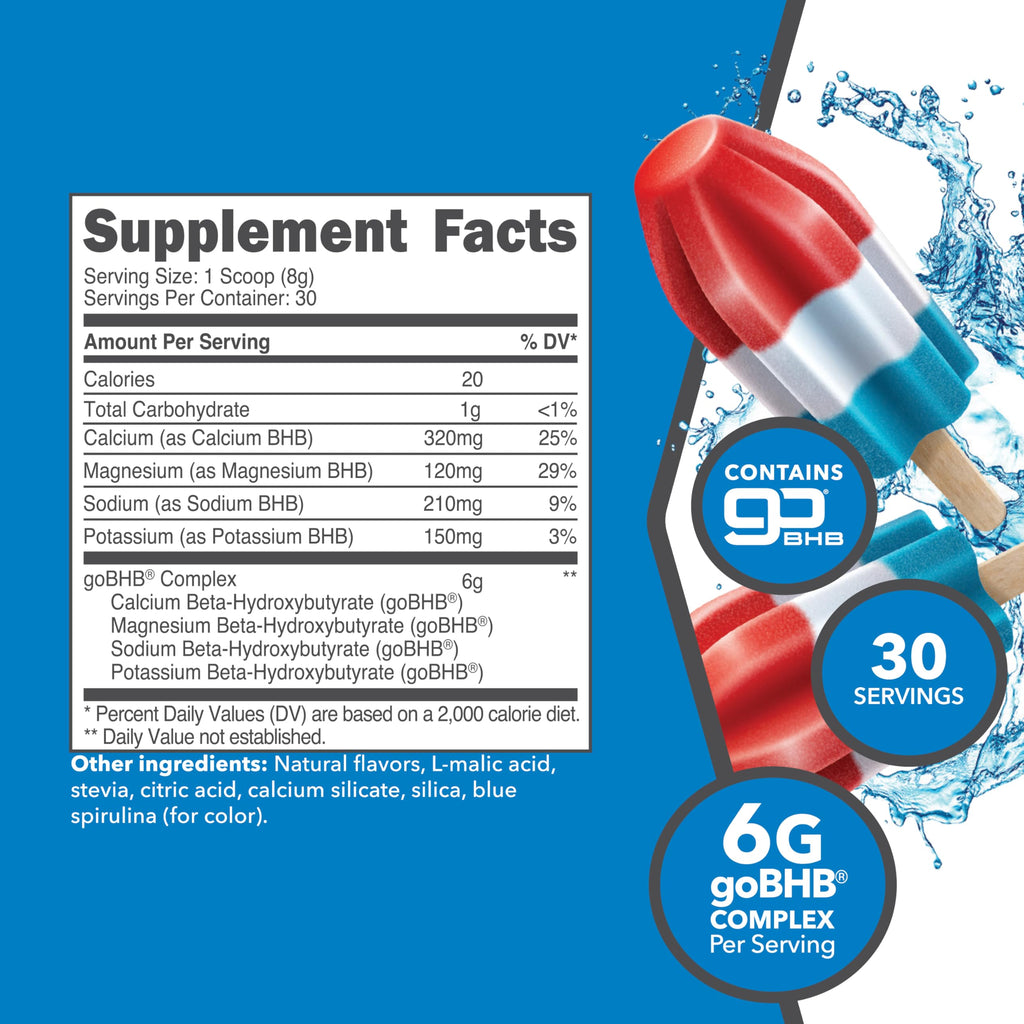Ketologic Keto BHB Ketone Supplement (30 Servings) - Suppresses