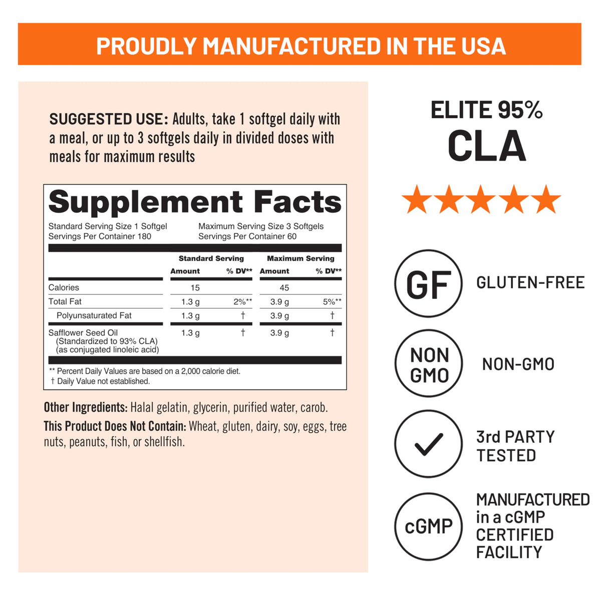 NatureWise CLA 1300 Conjugated Linoleic Acid - 180 Softgels - image 5