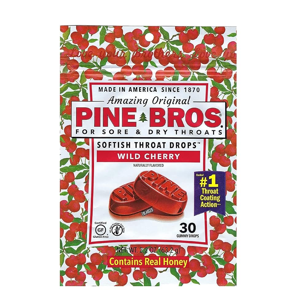 Pine Bros. Softish Throat Drops Wild Cherry - 120 Count - image 2