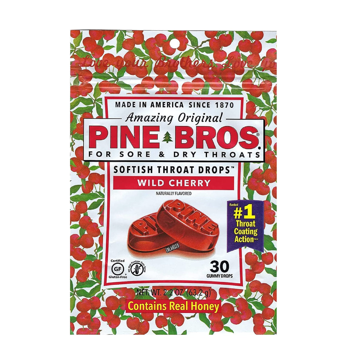 Pine Bros. Softish Throat Drops Wild Cherry - 120 Count - image 2