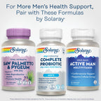 SOLARAY Saw Palmetto & Pygeum Prostate Support - 120 Vegetarian Capsules - image 6