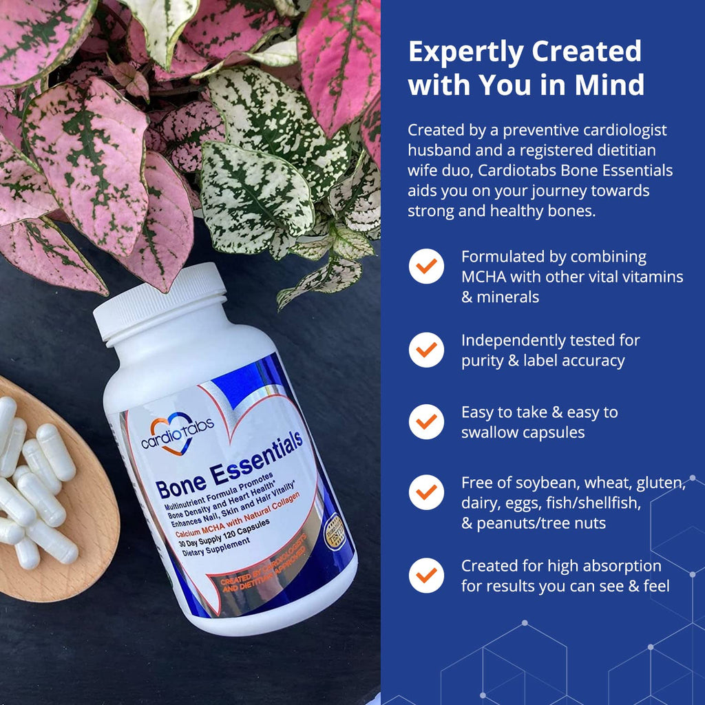 CardioTabs Bone Essentials with MCHA & Collagen - 120 Capsules - image 4