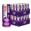 LIFEAID FITAID Energy Zero Sugar Grape Acai 200mg - 24 Pack