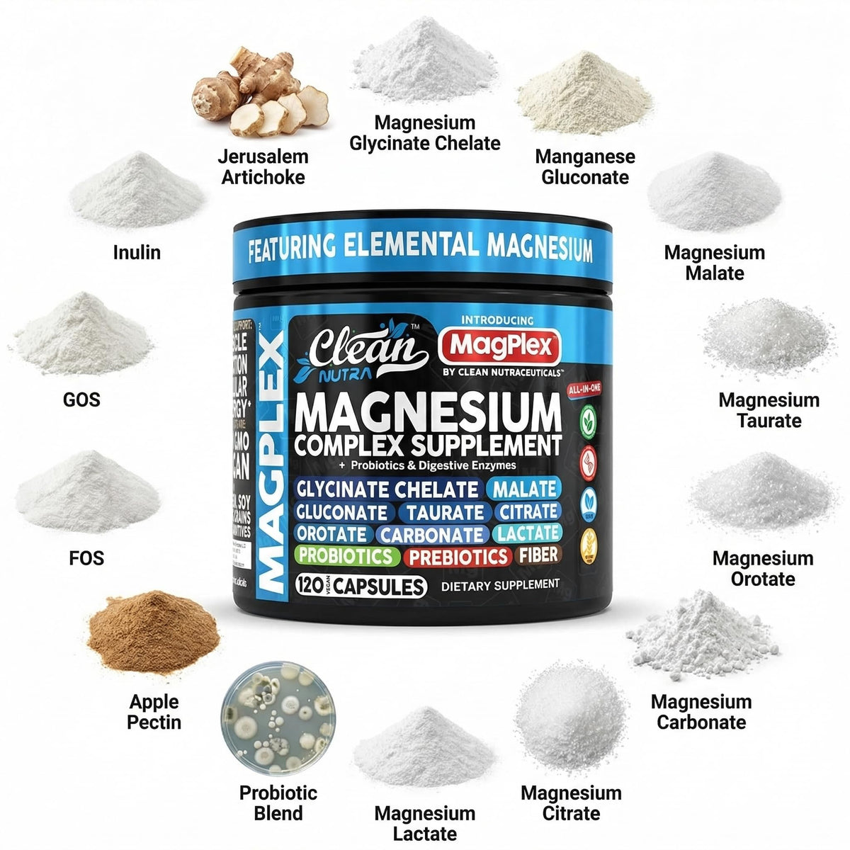 Clean Nutraceuticals Magnesium Complex - 120 Capsules - image 4