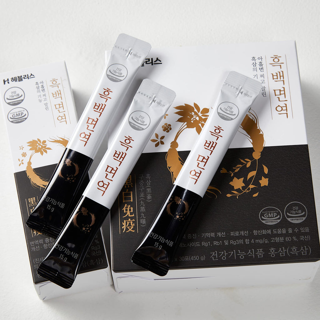 H HEBLIS Korean Black Ginseng White Platycodon Energy Sticks - 30 Pack - image 11