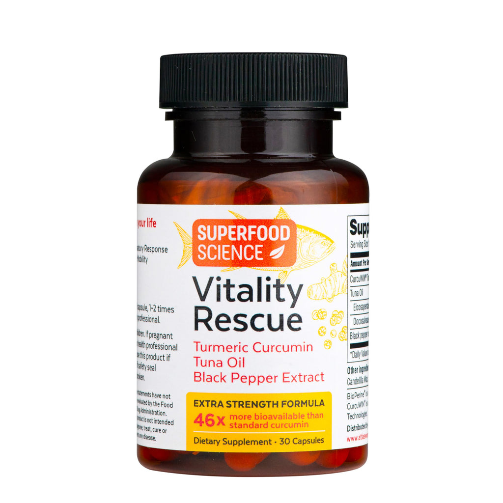 Superfood Science Vitality Rescue Omega-3 with Turmeric Curcumin - 30 Capsules - image 7
