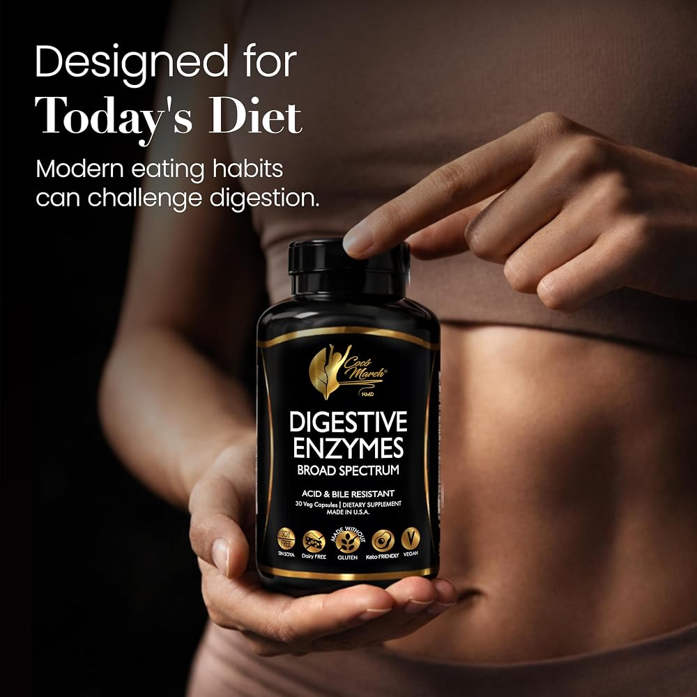 Cocó March N.M.D Digestive Enzymes 18 Blend - 30 Veg Capsules - image 3