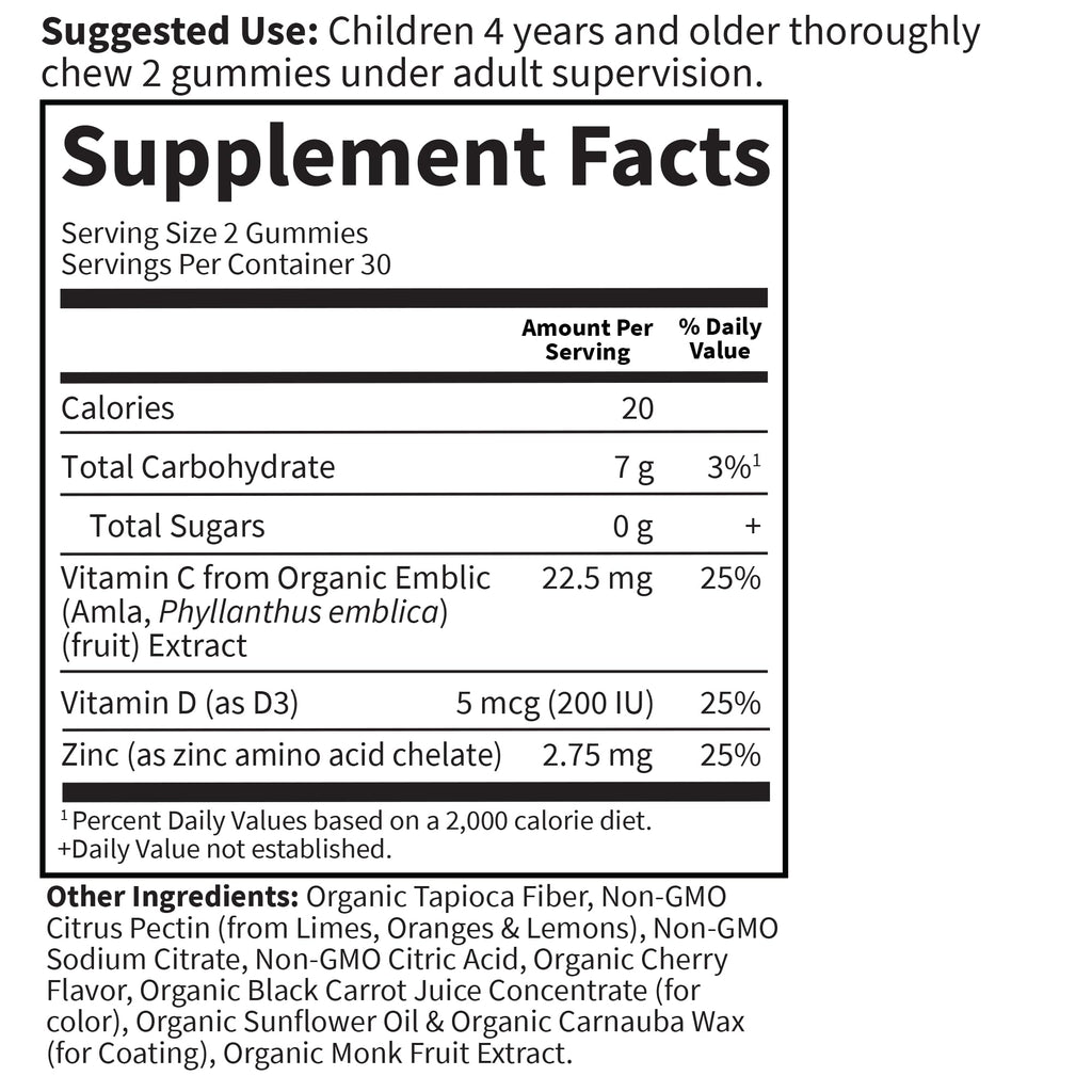 Garden of Life Kids Immune Support Gummies Cherry - 60 Count - image 6