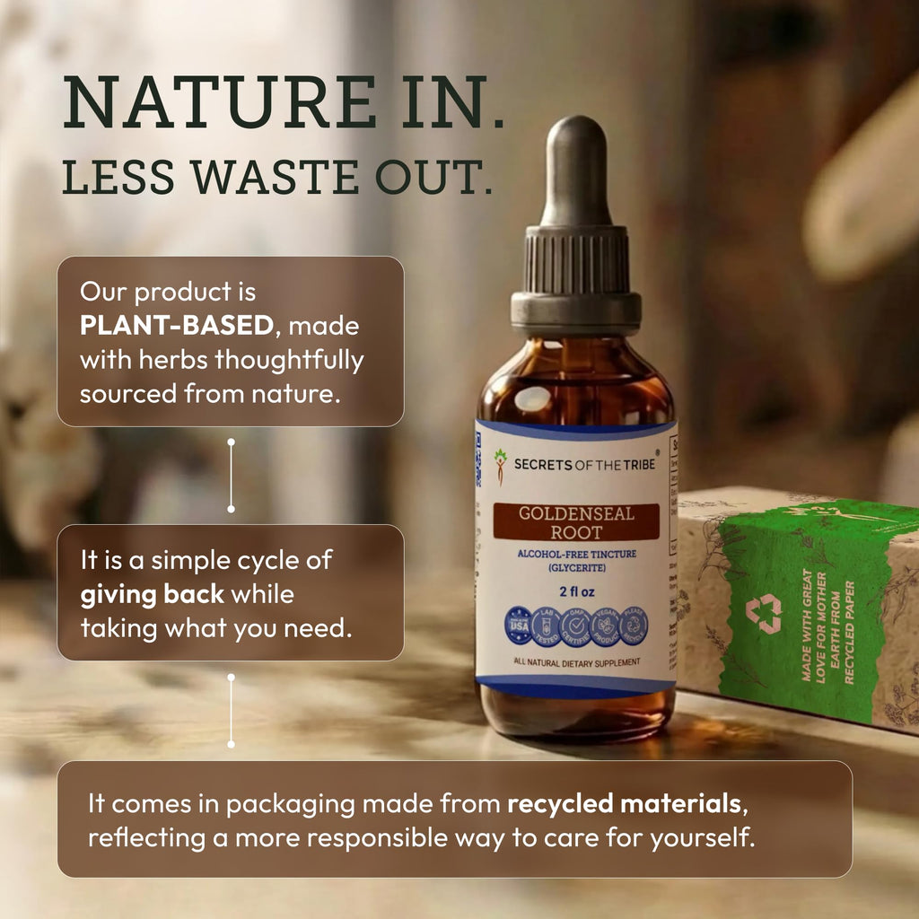 Secrets of the Tribe Goldenseal Root Tincture Alcohol-Free Extract