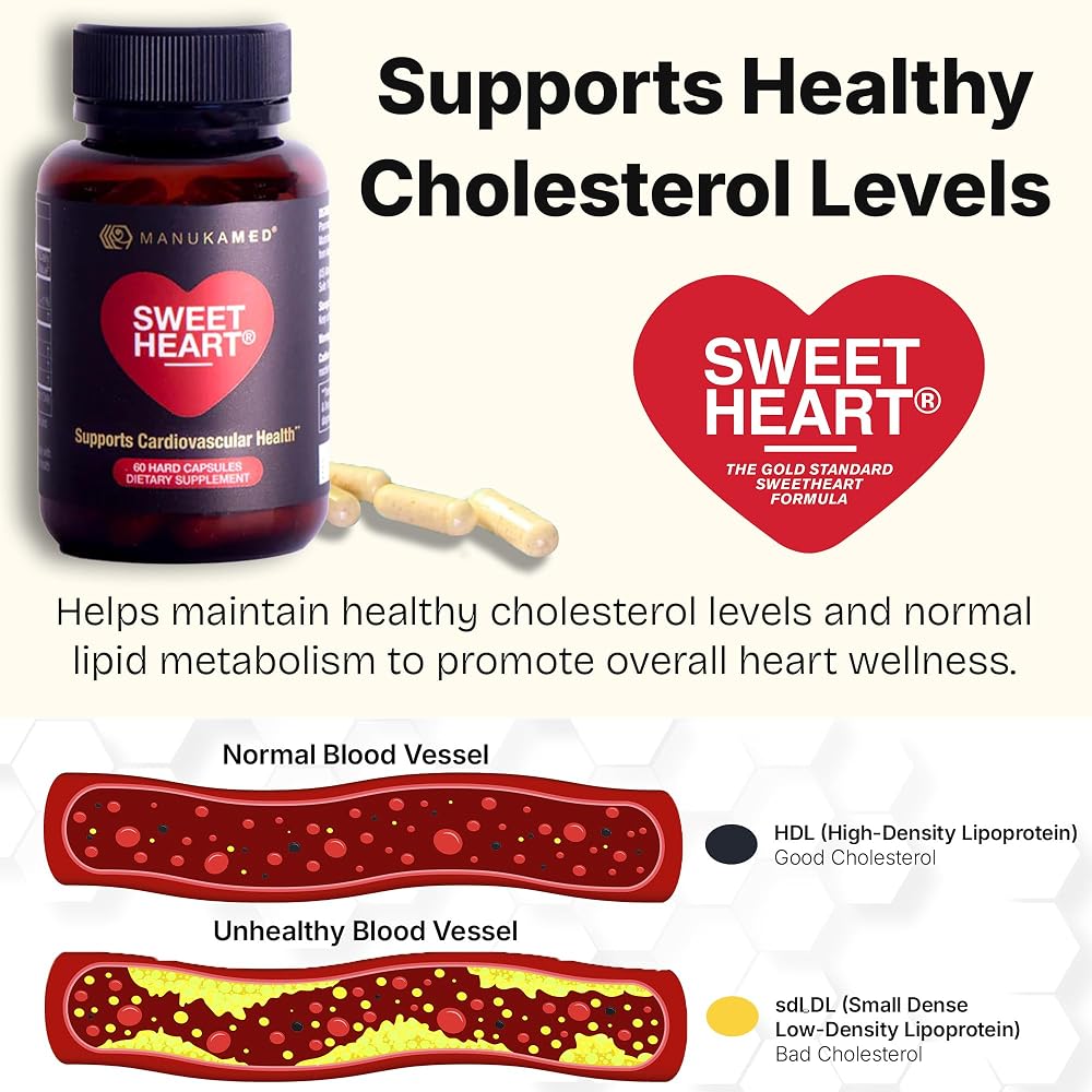 Sweetheart Natural Cholesterol Support Supplement - 60 Capsules - image 6