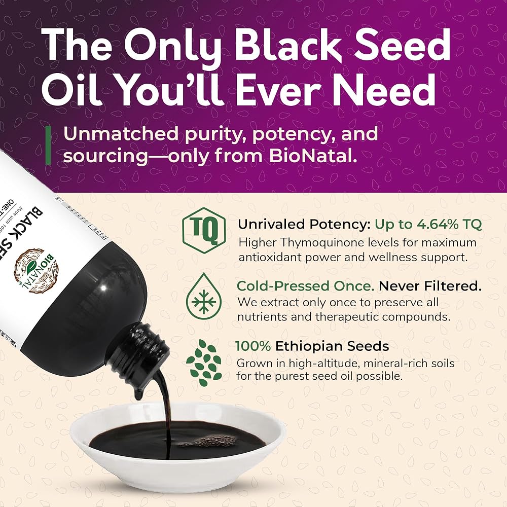 BioNatal Ethiopian Black Seed Oil 16oz PET/Plastic Bottle - image 4