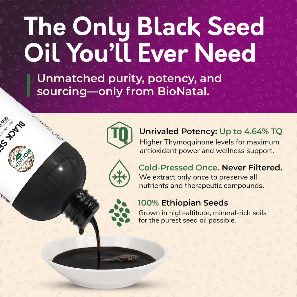 BioNatal Ethiopian Black Seed Oil 16oz PET/Plastic Bottle - image 4