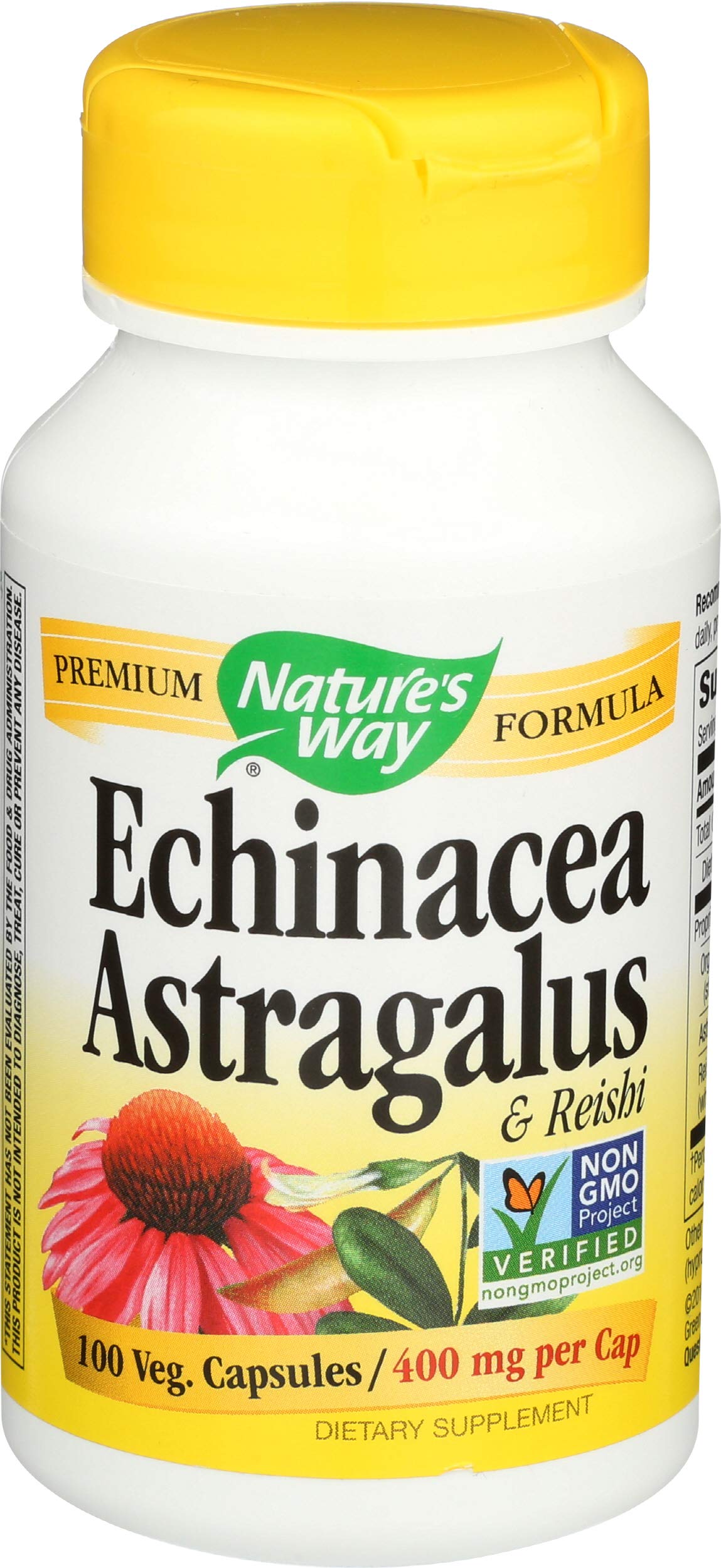 Nature's Way Echinacea Astragalus Reishi - 100 Capsules