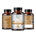 Just Jaivik Organic Ashwagandha Tablets 750 mg - 90 Tablets - image 2