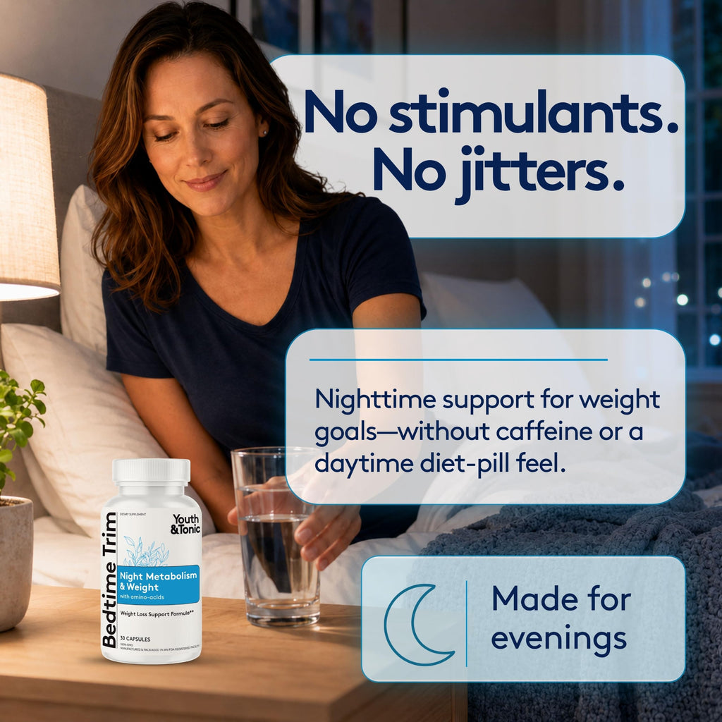 Youth & Tonic Bedtime Trim Weight Loss Pills - 30 Capsules - image 4