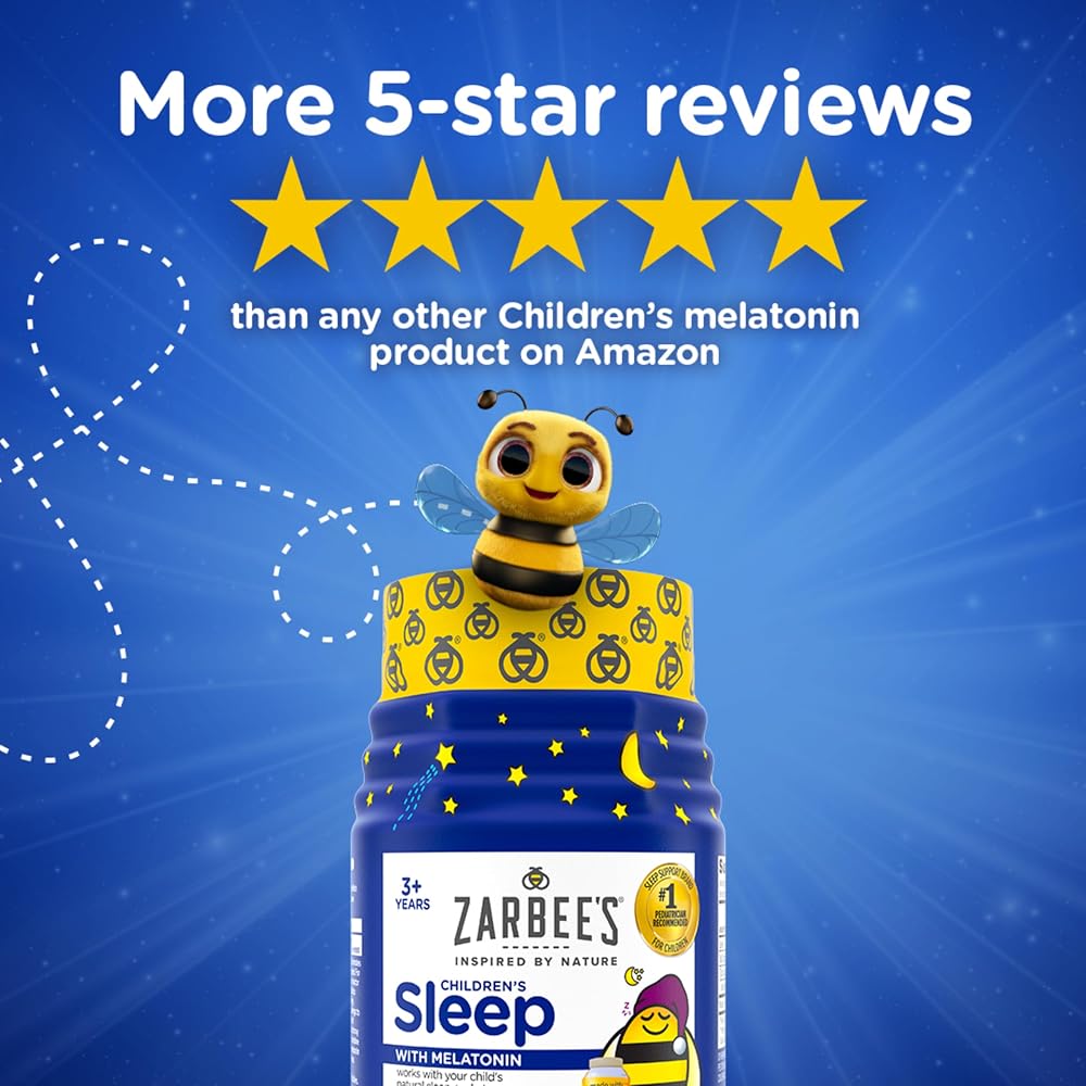 Zarbee's Kids Melatonin Sleep Gummies 1 mg - 60 Gummies - image 2
