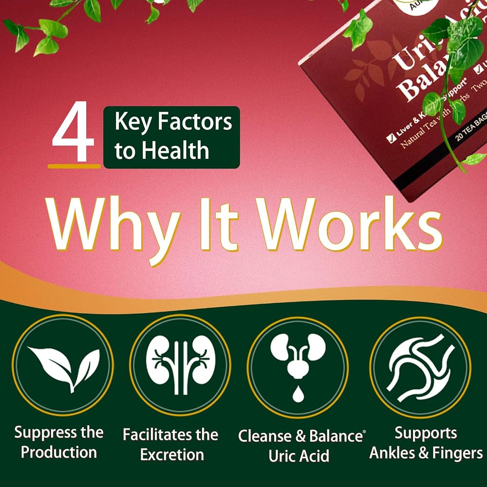 AuKrLr Uric Acid Balance Herbal Tea - 20 Teabags - image 2