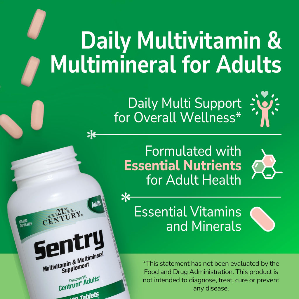 21st Century Sentry Multivitamin with Lycopene & Lutein - 300 Tablets - image 3