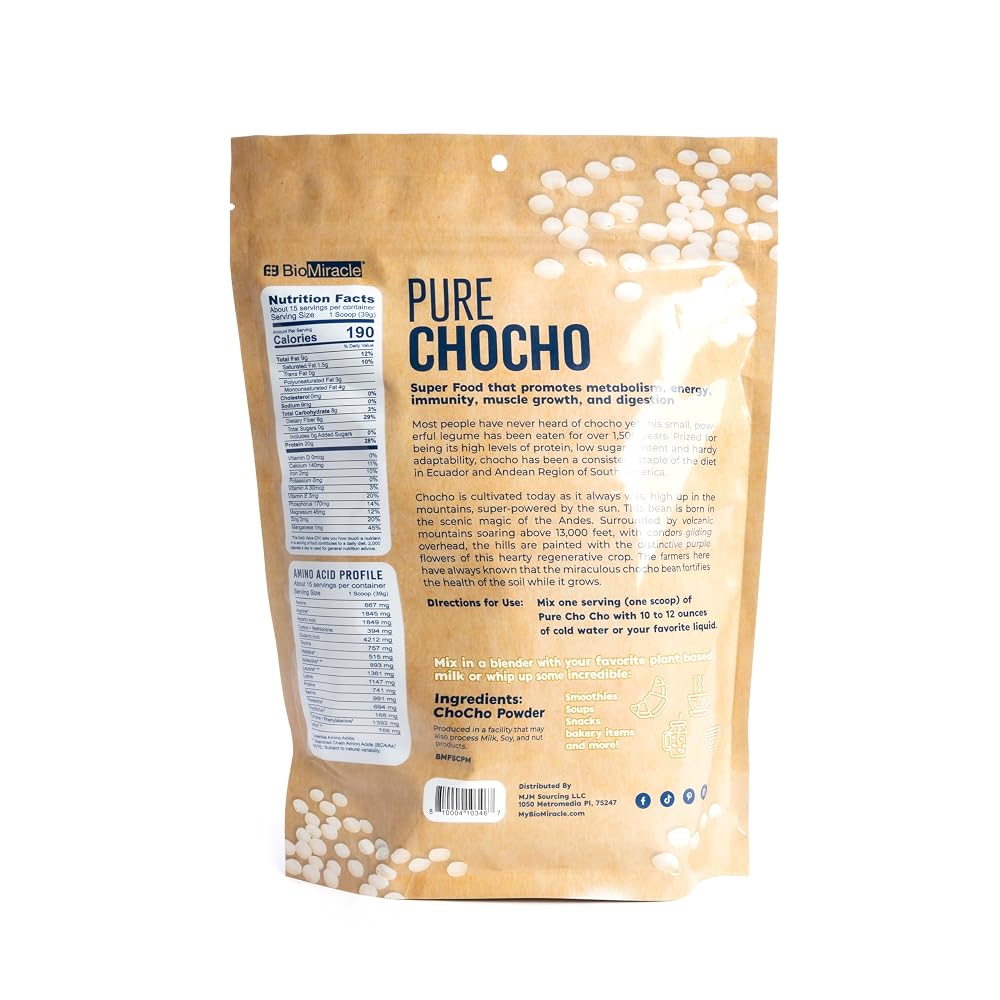BioMiracle Hydrolyzed Pure Chocho All Plant Protein - 15 Servings - image 7