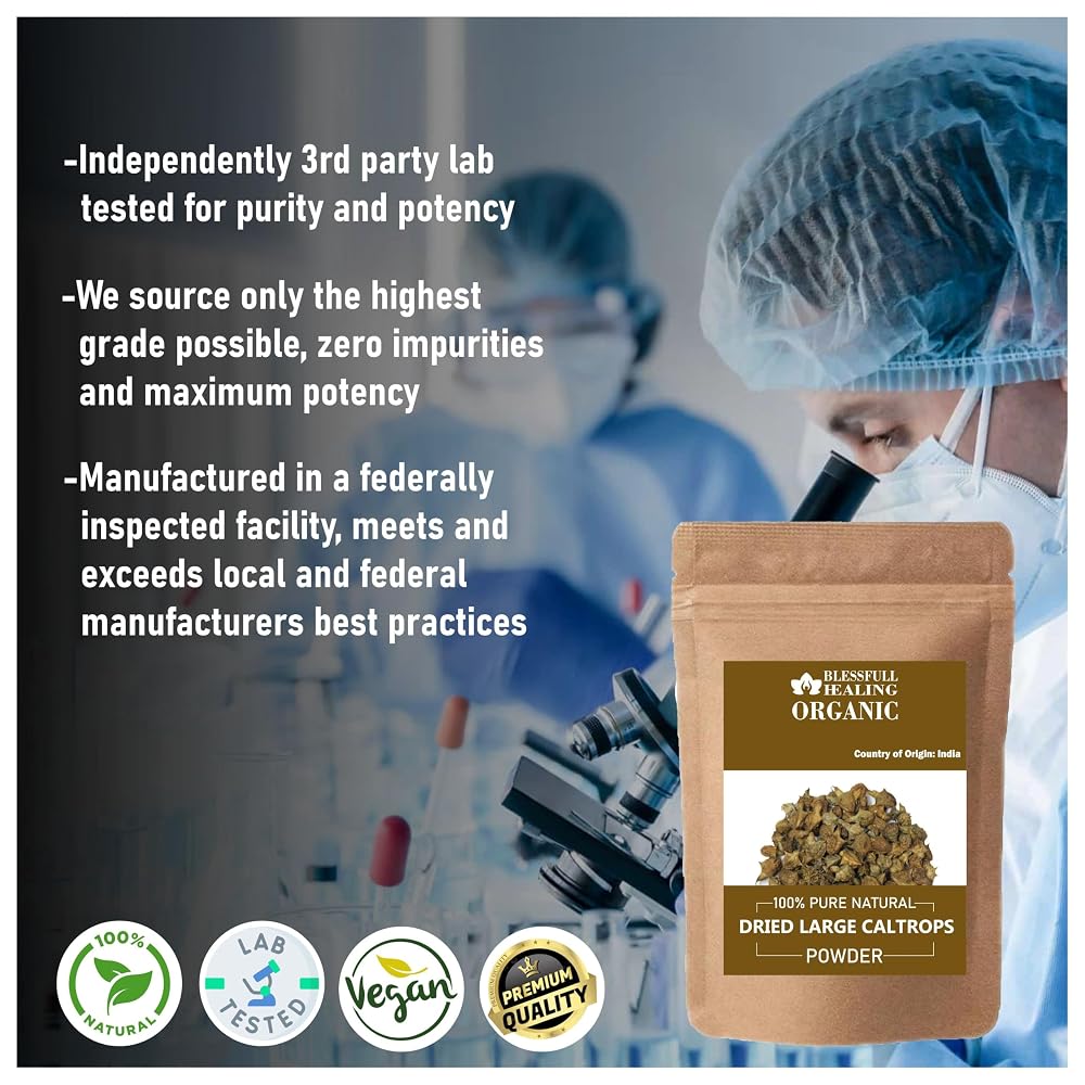 Blessfull Healing Organic Dried Large Caltrops Powder 100% Pure