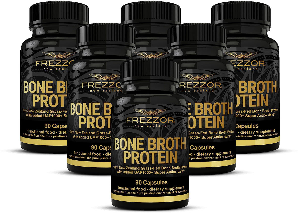 FREZZOR Bone Broth Protein Capsules Grass-Fed - 540 Count