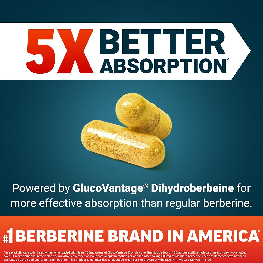 Force Factor Ultra Berberine Enhanced Absorption - 60 Vegetarian Capsules - image 2