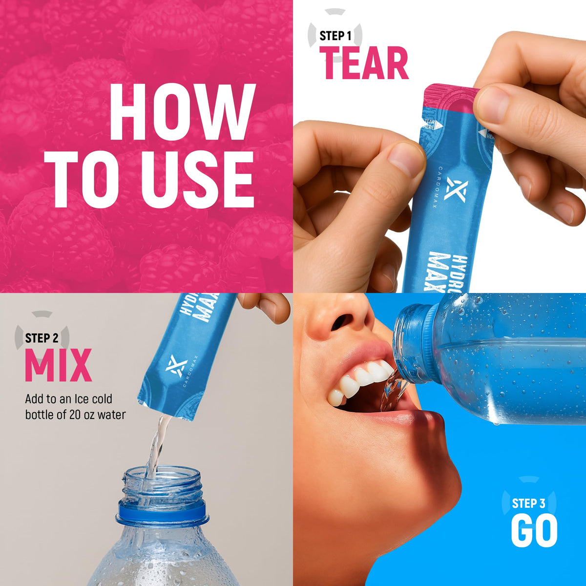 CardoMax Clear Liquid Hydration Mix + Electrolytes