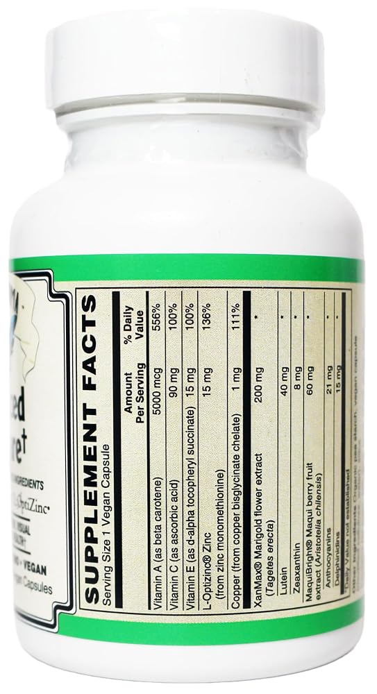AlchePharma Advanced Eye Care Supplement with Lutein & Zeaxanthin - 30 Capsules - image 2