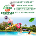 Lifeable Vitamin B Complex for Kids with Vitamin C - 90 Gummies - image 3