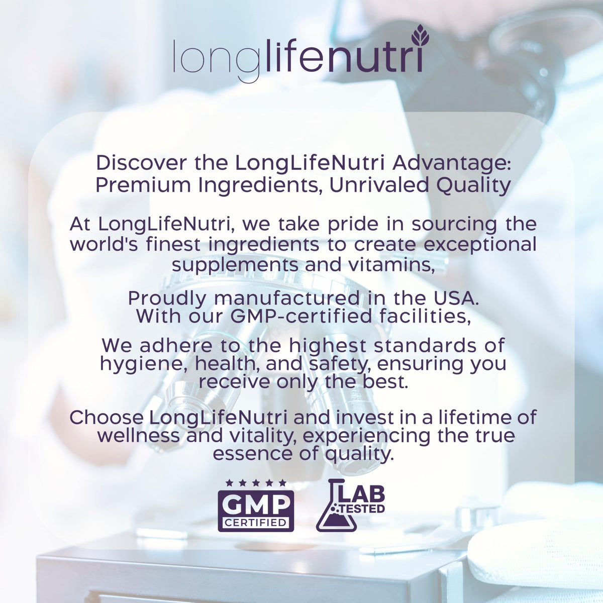LongLifeNutri Stabilized R-Alpha Lipoic Acid 300mg - 120 Vegetarian Capsules - image 8