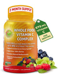 SUPPLEMENTS STUDIO Whole Food Vitamin C Complex 675mg - 120 Capsules