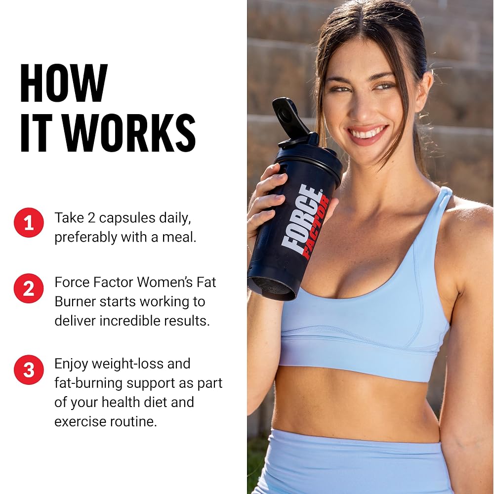 Force Factor Women's Fat Burner Metabolism Booster - 60 Capsules - image 4