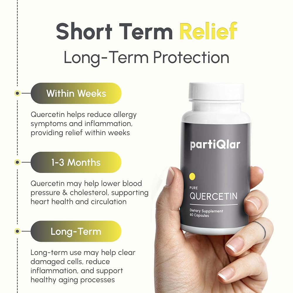 partiQlar Quercetin 500mg Immune & Sinus Support - 60 Capsules - image 4