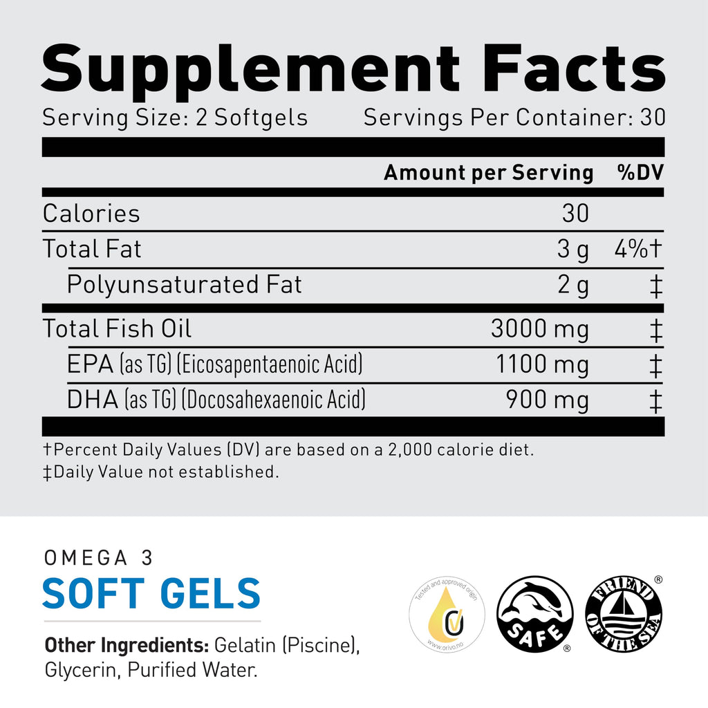 Kaged Omega 3 Softgels - 60 Count - image 2