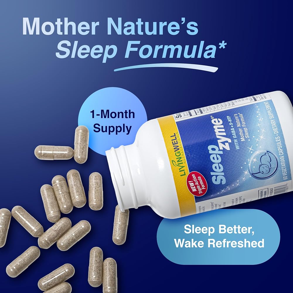 Sleepzyme Sleep Aid Supplement 10-in-1 Formula - 60 Capsules - image 2