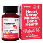 anocin 4X Magnesium Complex 200 mg Heart & Muscle Support - 60 Tablets