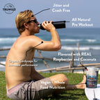 TruWild Motion All Natural Pre Workout Powder Drink Mix for Men