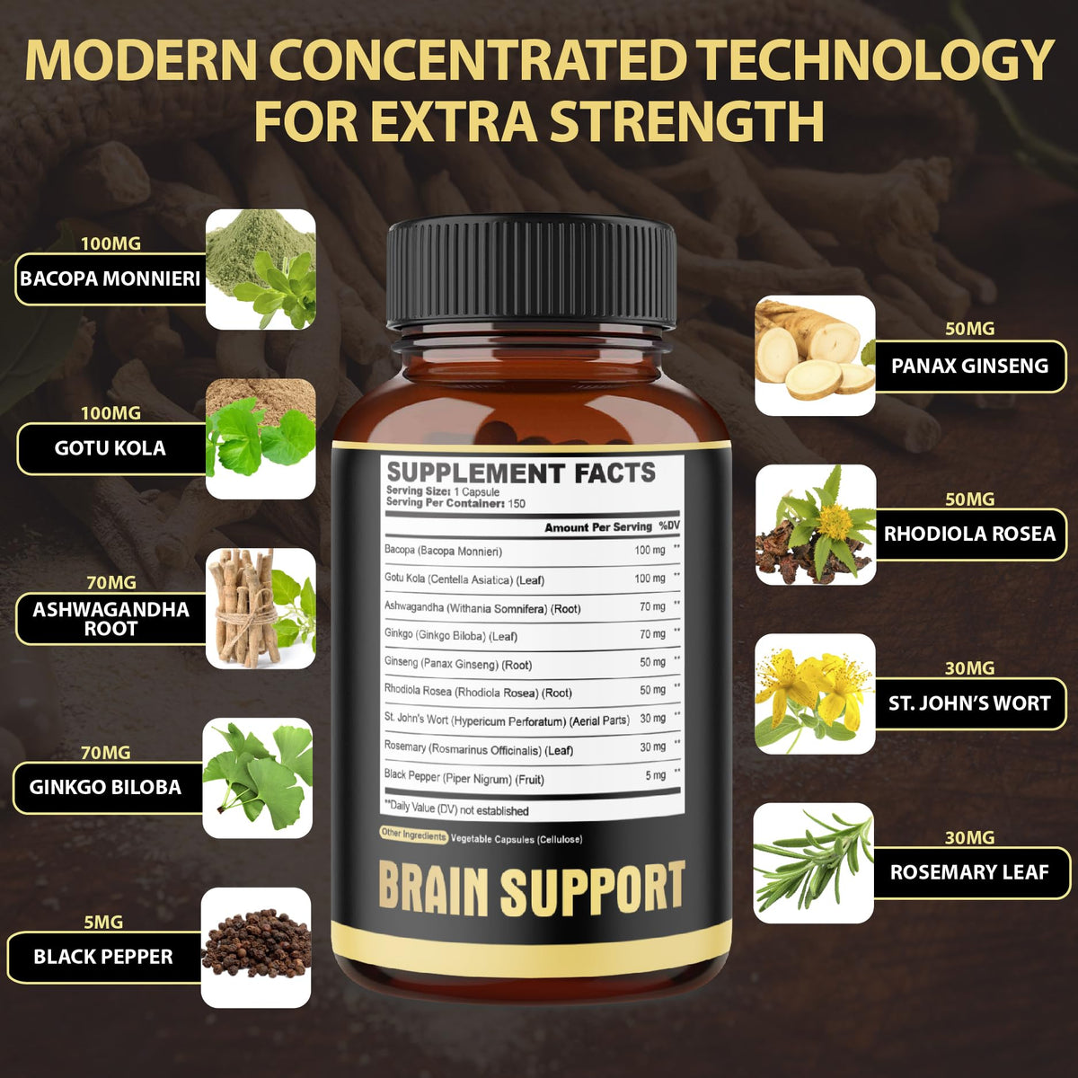 agobi 9in1 Brain Support Supplement - 150 Capsules - image 2