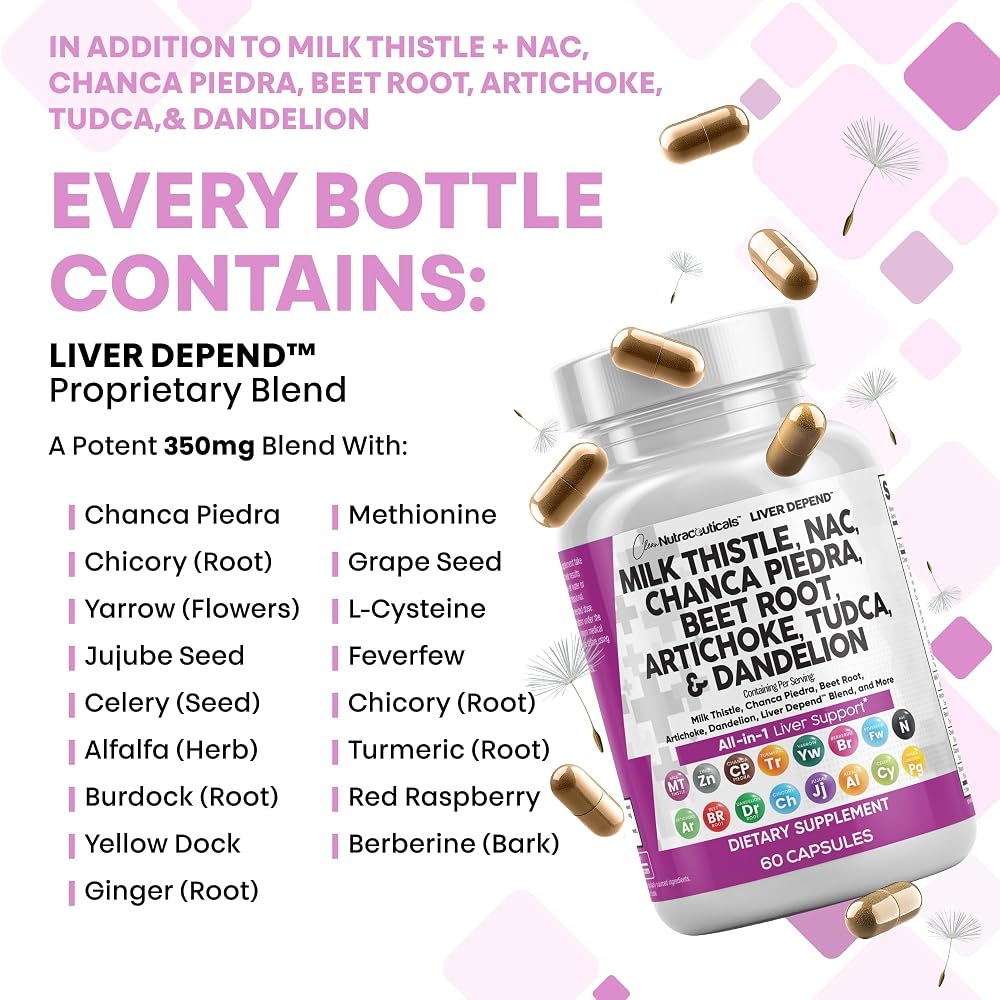 Clean Nutraceuticals Liver Defend Milk Thistle NAC Supplement - 120 Capsules - image 7