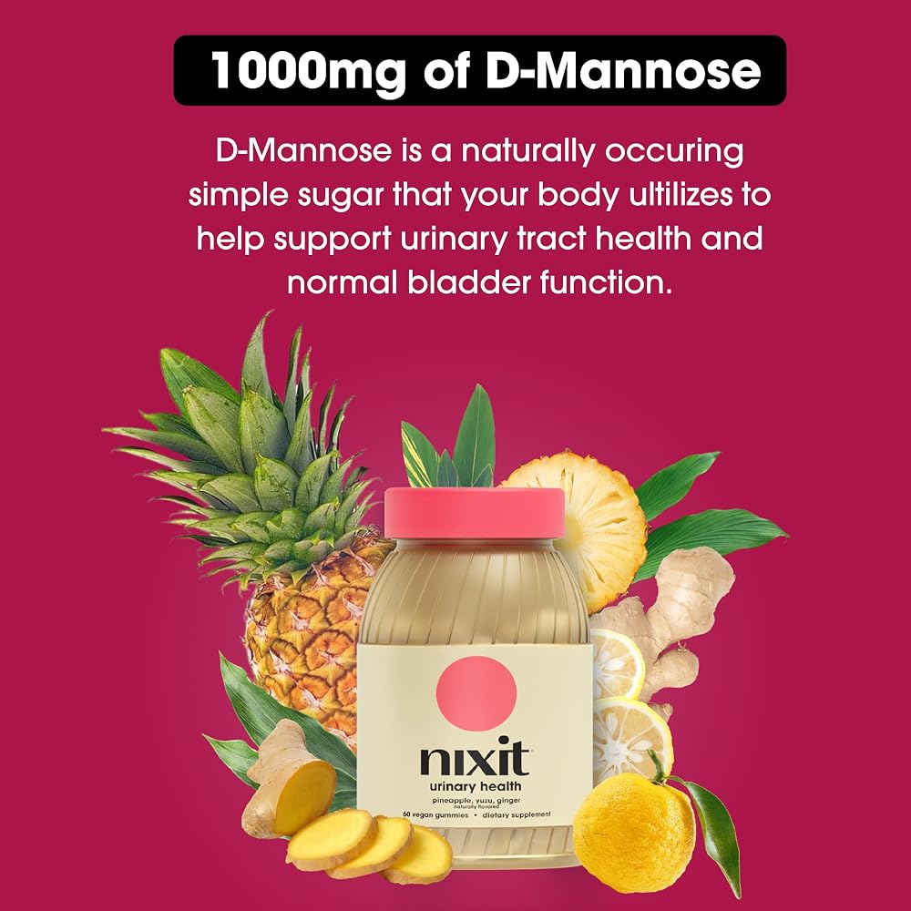 nixit Urinary Tract Health Gummies D-Mannose 1000mg - 60 Gummies - image 3