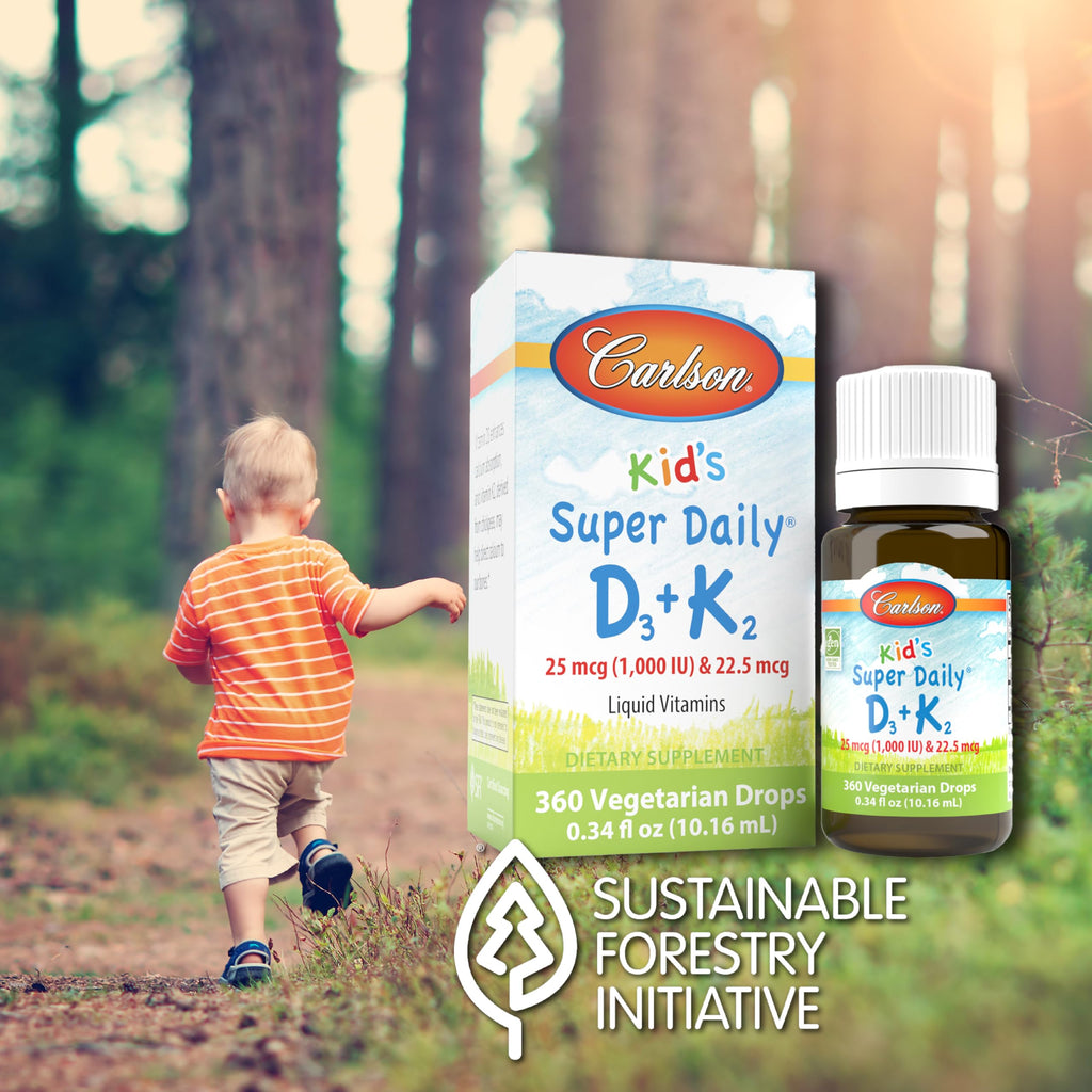 Carlson Kid's Super Daily D3 + K2 1000 IU - 360 Drops - image 4