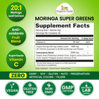 Organic Veda Moringa Amla Greens Superfood Powder - 30 Sticks - image 2