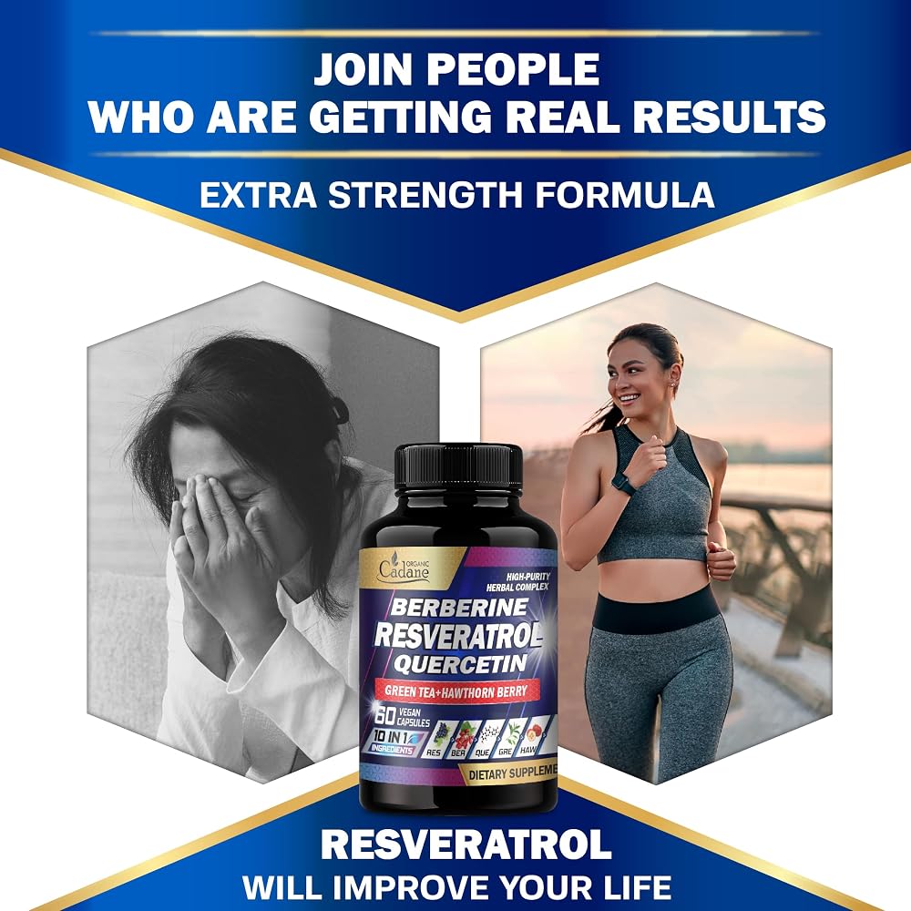 Organic Cadane Resveratrol Supplement 10-in-1 - 60 Capsules - image 6
