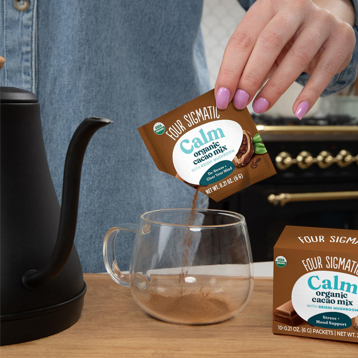 Four Sigmatic Calm Mushroom Cacao Mix with Reishi - 10 Count - image 3