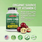 Peruvian Naturals Organic Vitamin C from Camu Camu - 150 Capsules - image 2