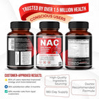 AUMETO Complete NAC 9-in-1 with Milk Thistle & Quercetin - 180 Capsules - image 8