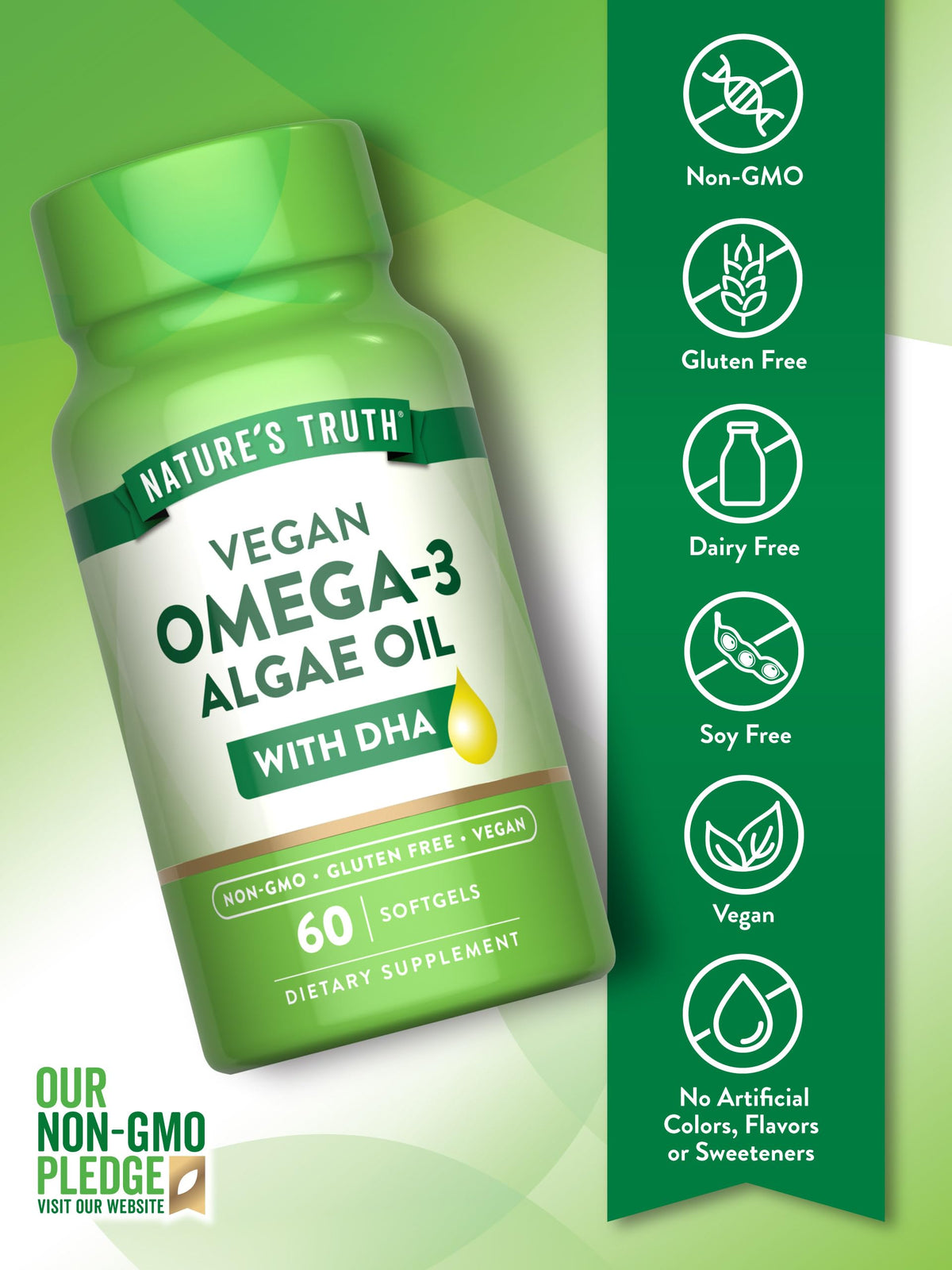Nature's Truth Vegan Omega 3 Softgels - 60 Count - image 3