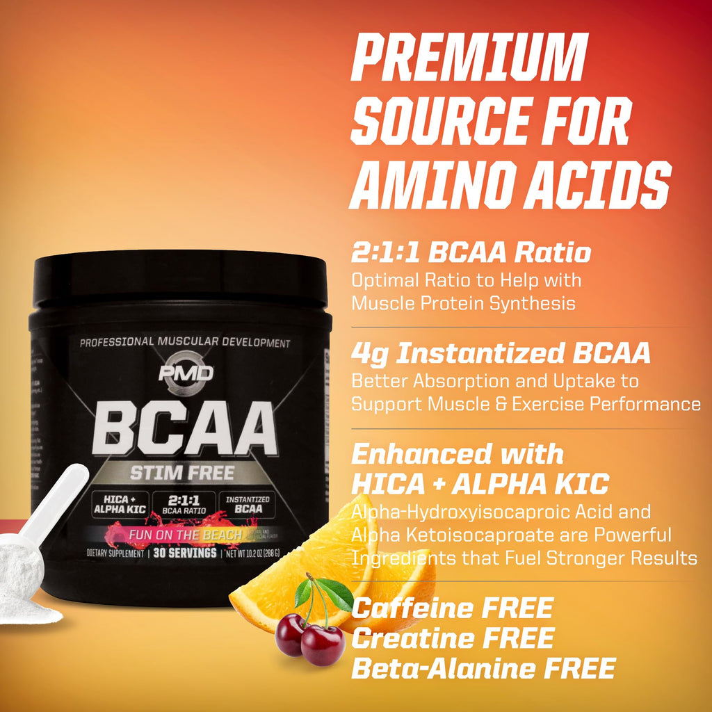 PMD Sports BCAA Stim-Free Fun On The Beach - 30 Servings
