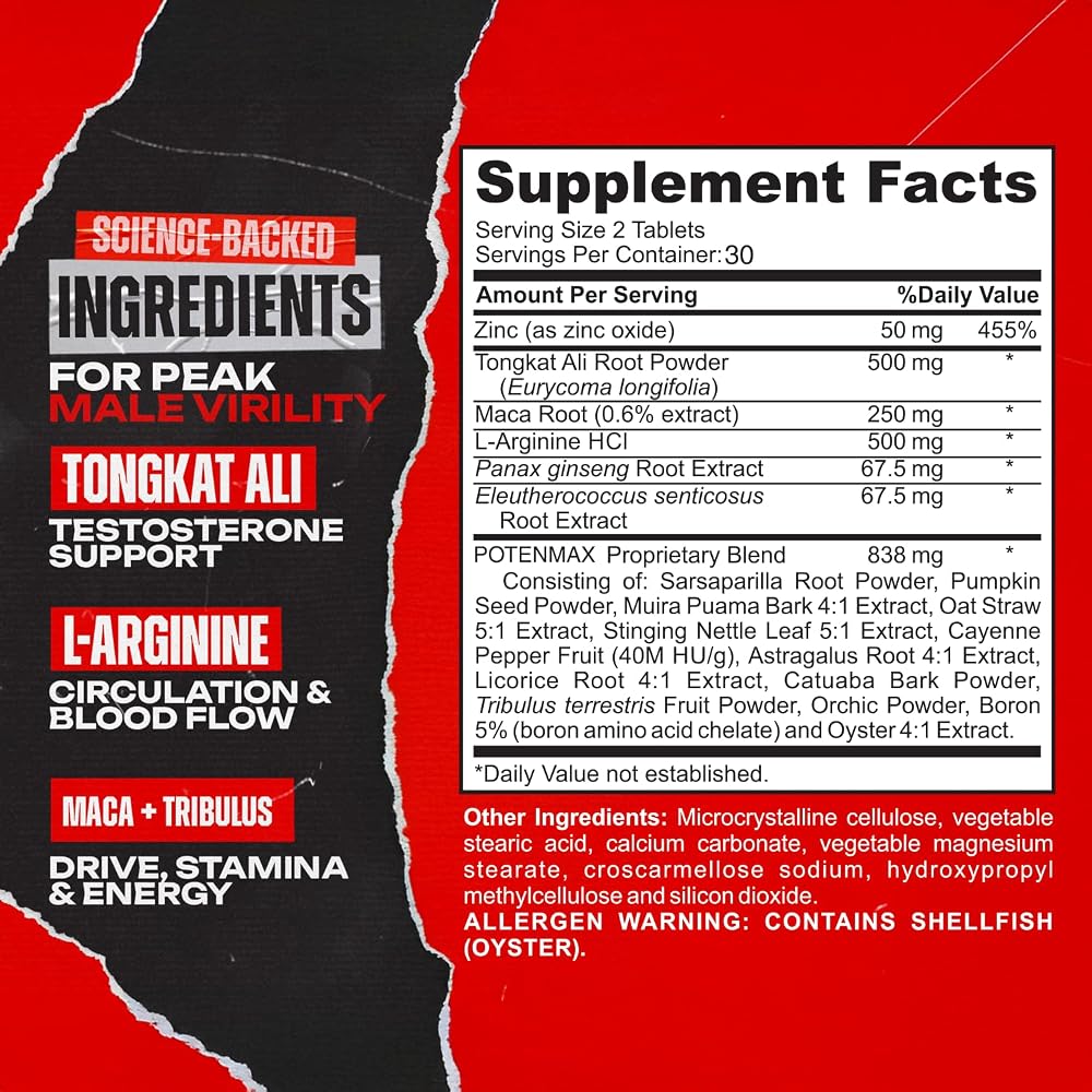 Enyvia Libido Support for Men Testosterone Supplement - 60 Tablets - image 3